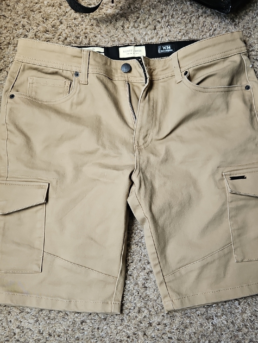 Scott James Men's Tan Cargo Shorts — Rugged Everyday Utility